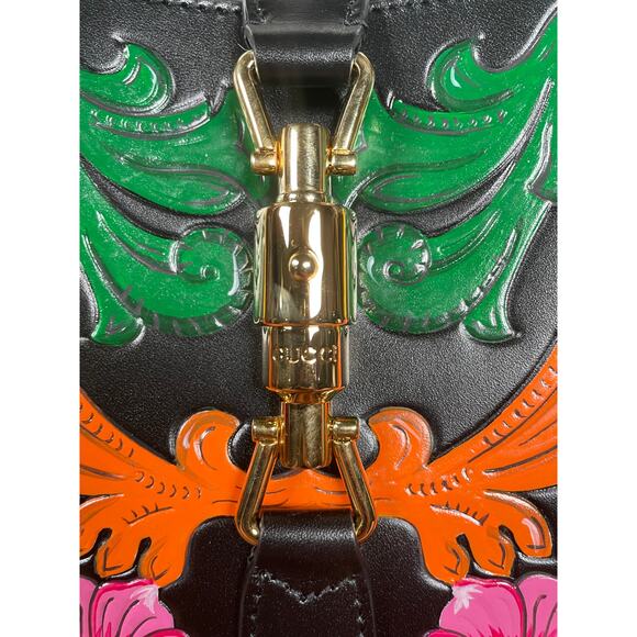 Gucci Jackie 1961 Love Parade Hand-Painted Floral Bag | Limited Edition | NWT - Picture 3 of 6